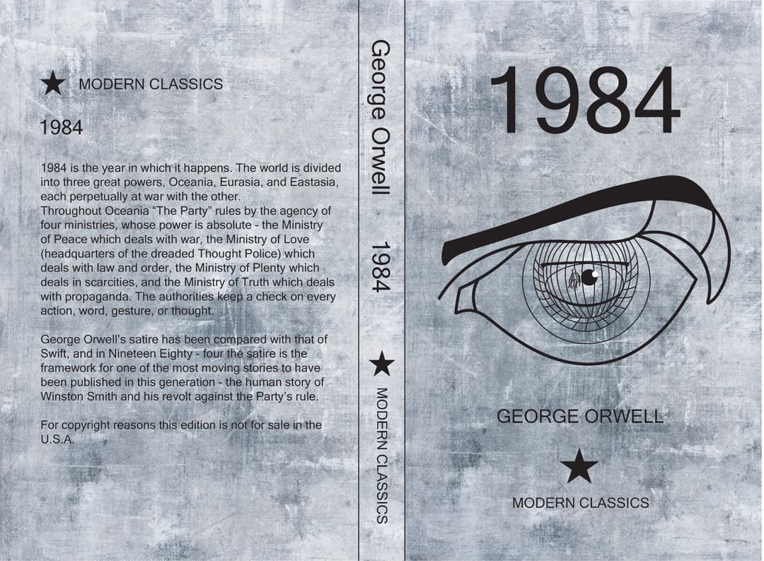 Herontwerp book cover 1984